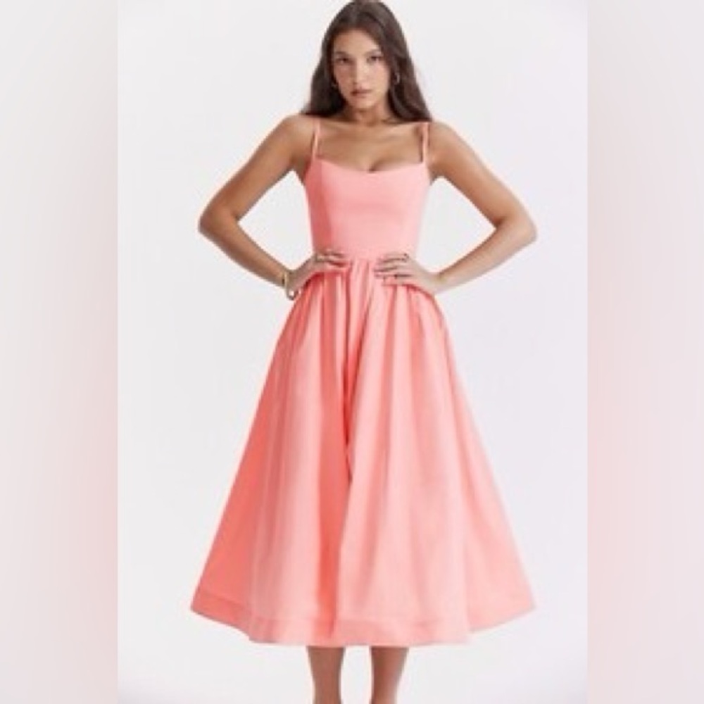 Pink Spaghetti Strap Dress